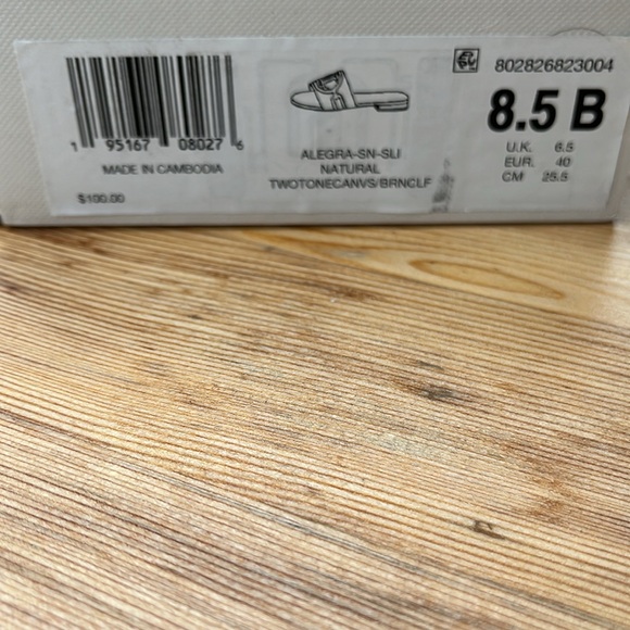 COPY - Ralph Lauren, leather combo slide sandal, with a slight heel padded inso… - Picture 6 of 6